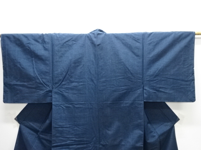  手織り節紬男物着物アンサンブル